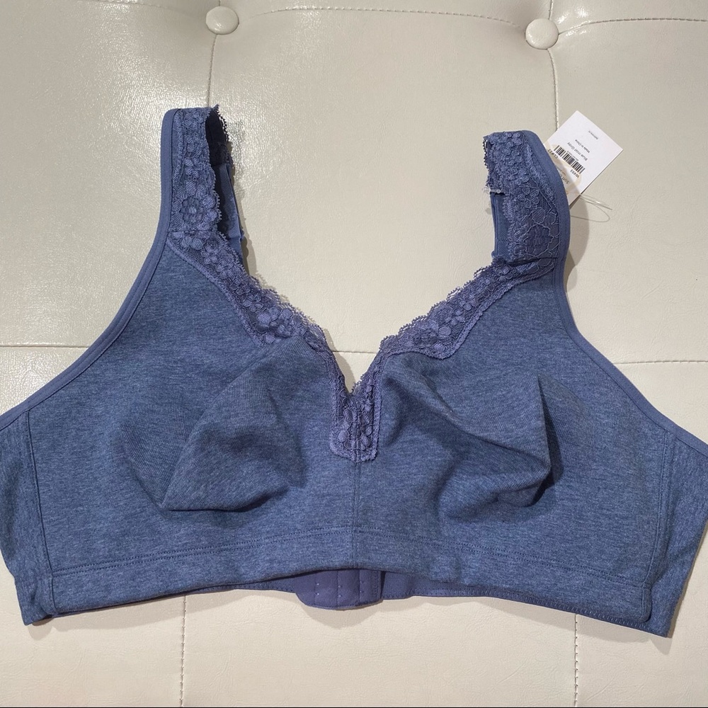Delmira blue mist soft cotton bra size 44C